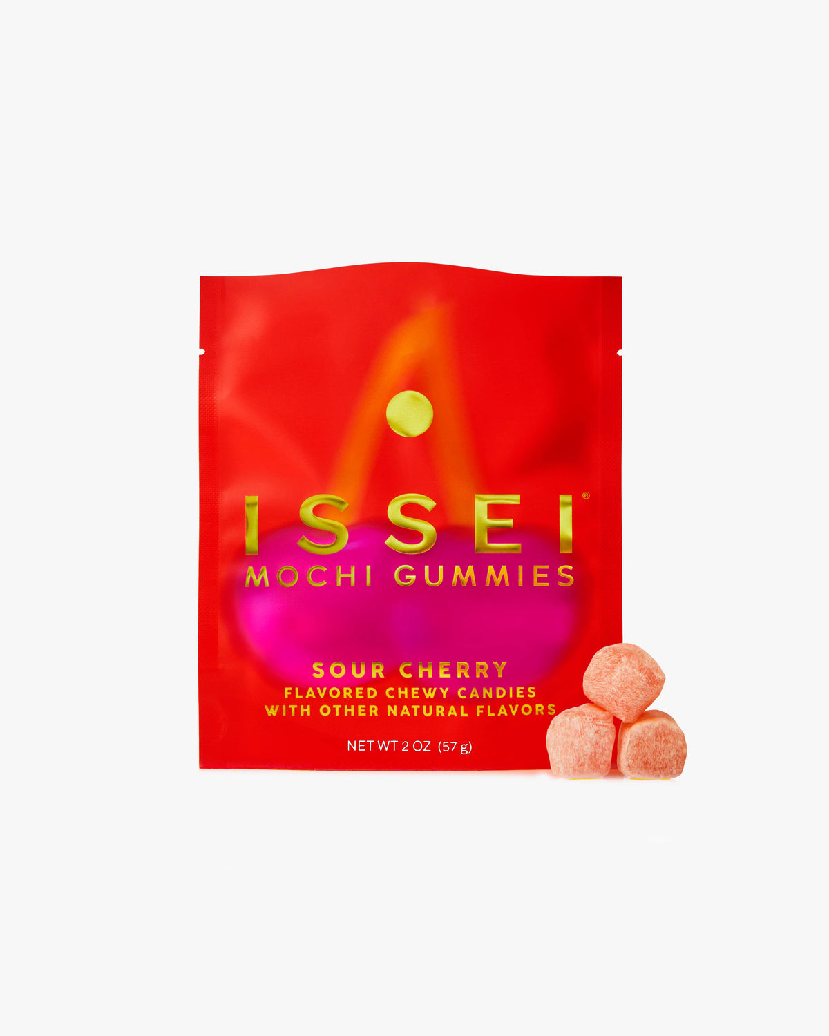 ISSEI Mochi Gummies, Sour Cherry SMALL (2oz)