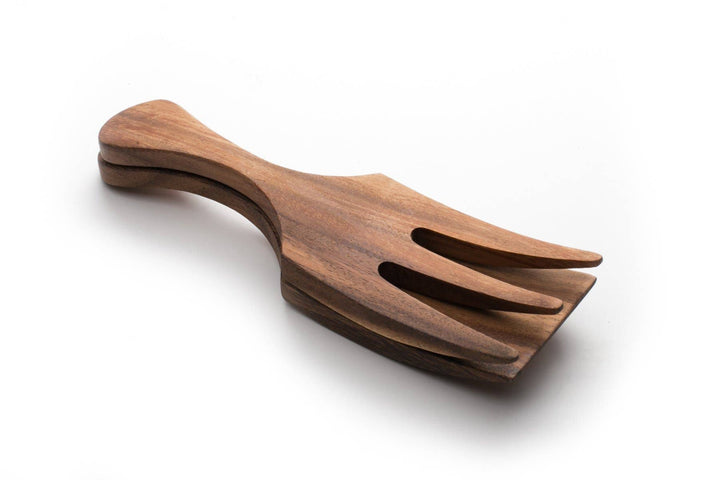 Ironwood Large Fruit and Salad Utensil Set, Acacia, 10"