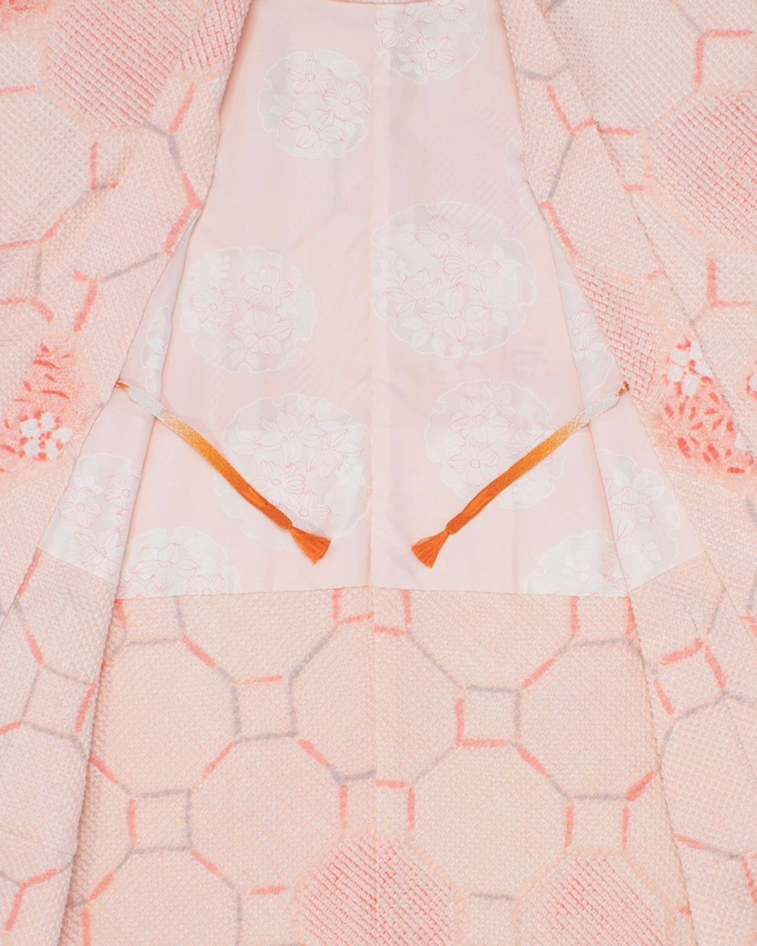 Kiriko Custom, Altered Haori Jacket, Full Shibori, Floral and Shippou Tsunagi