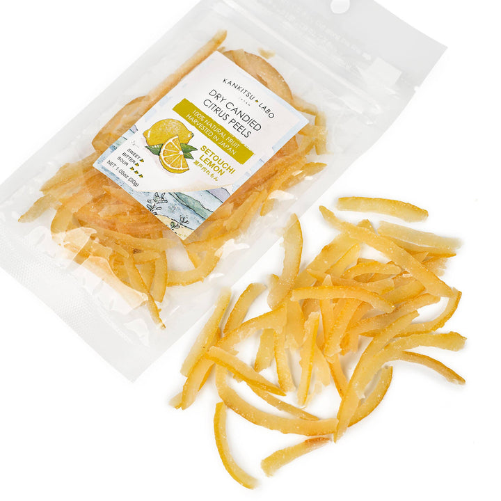 Kankitsu Labo, Dry Candied Japanese Citrus Peel, Setouchi Lemon