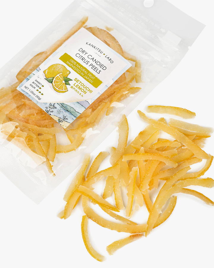 Kankitsu Labo, Dry Candied Japanese Citrus Peel, Setouchi Lemon