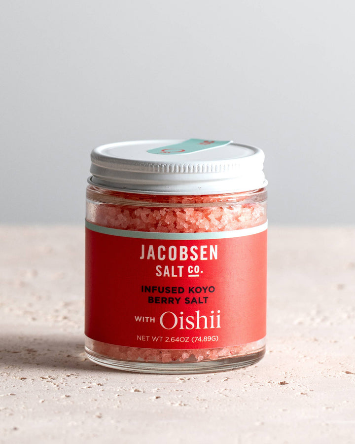 Jacobsen Salt, Koyo Berry Salt, Infused Sea Salt - JSC X Oishii
