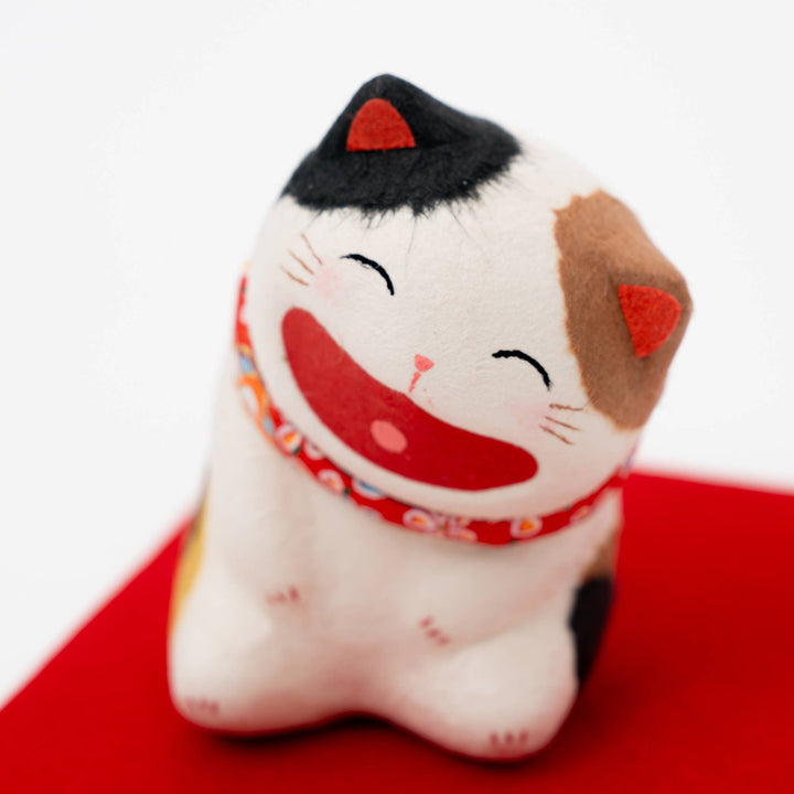 U PLUS INC, Japanese washi paper big laughing cat ornament