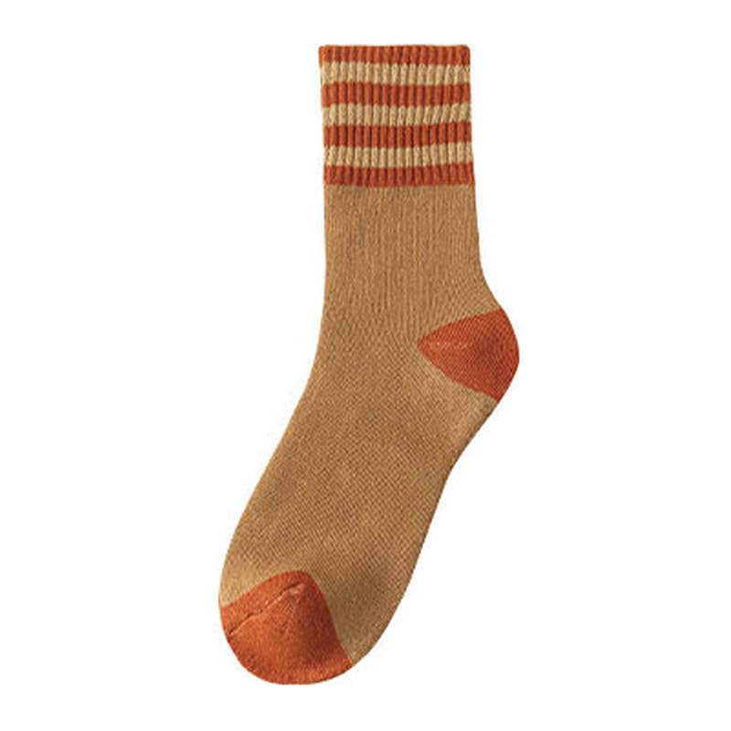 Winter plus velvet thick warm cotton socks mid-tube socks