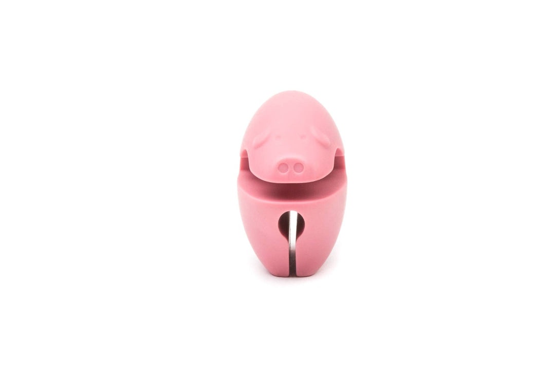 Fox Run Pink Pig Silicone Pot Clip Spoon Rest, 2.25"