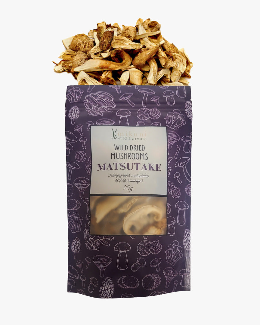 Mikuni Wild Harvest, Dried Wild Matsutake Mushrooms, 20 g.