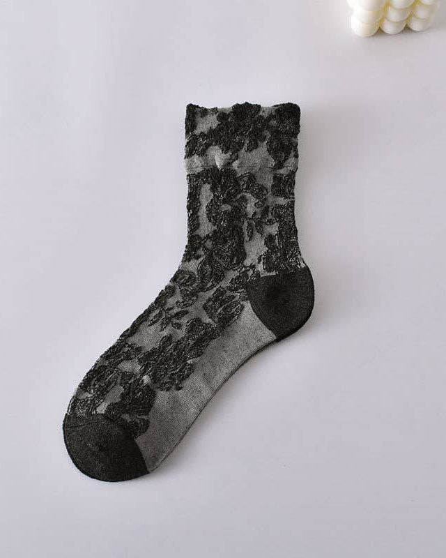 Tourtiwi, Tube Socks, Retro Embossed Three-Dimensional Pattern