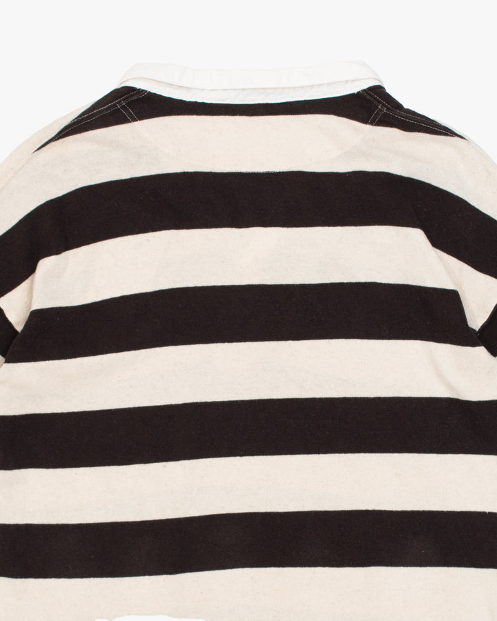 Japanese Repro Short Sleeve Shirt, XL, Kapital, Black and Cream Stripes