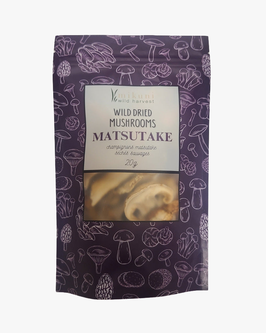 Mikuni Wild Harvest, Dried Wild Matsutake Mushrooms, 20 g.