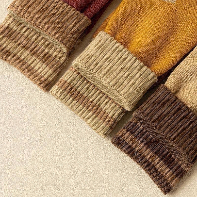 Winter plus velvet thick warm cotton socks mid-tube socks