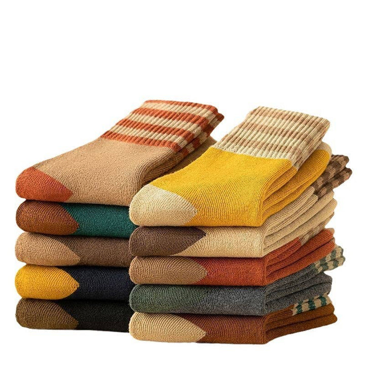 Winter plus velvet thick warm cotton socks mid-tube socks