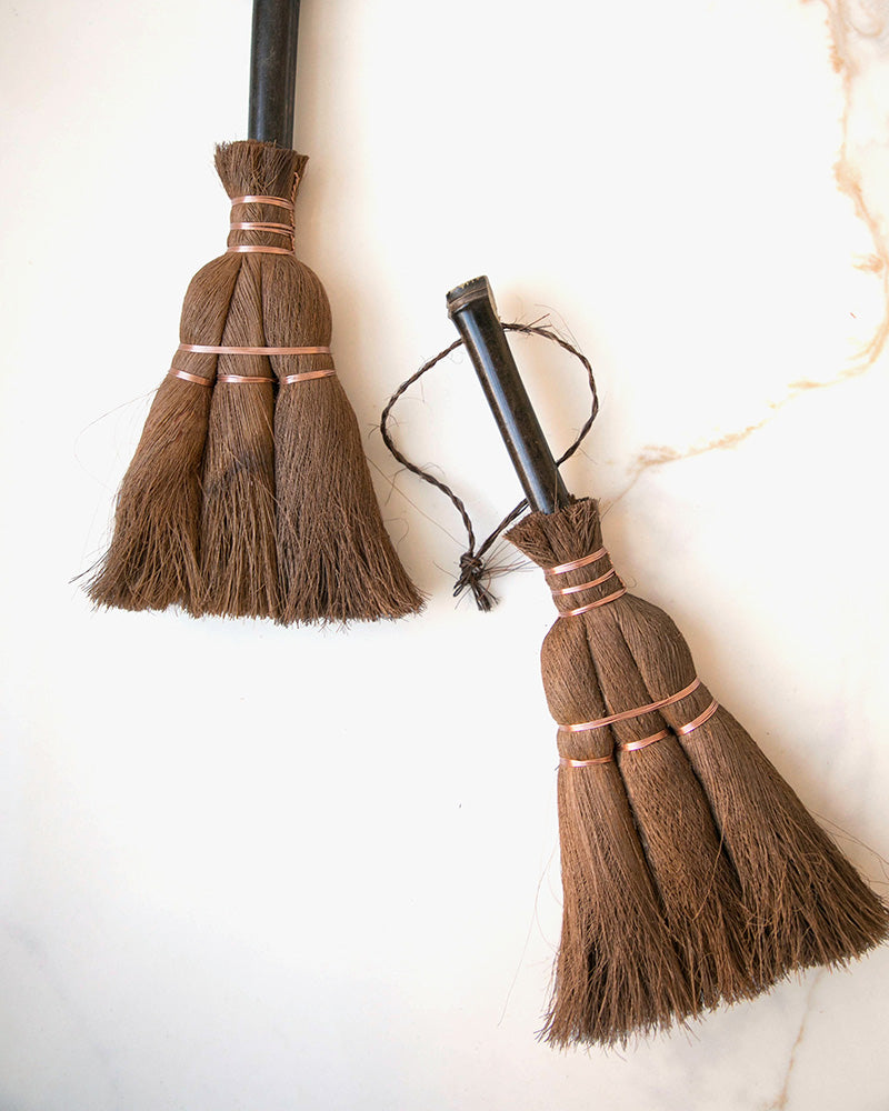 Fodory, Large Table Palm Broom with Handle