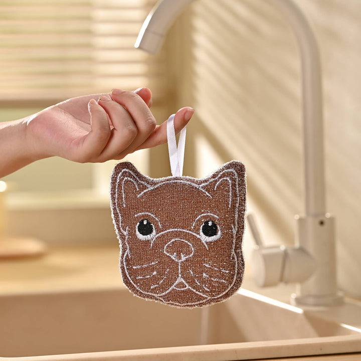 Fox Run Brands, Bulldog Kitchen Scrubber Set, Multicolor Pack of 3