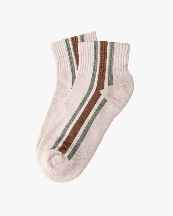 American Trench, Crew Socks, Vertical Stripe Quarter
