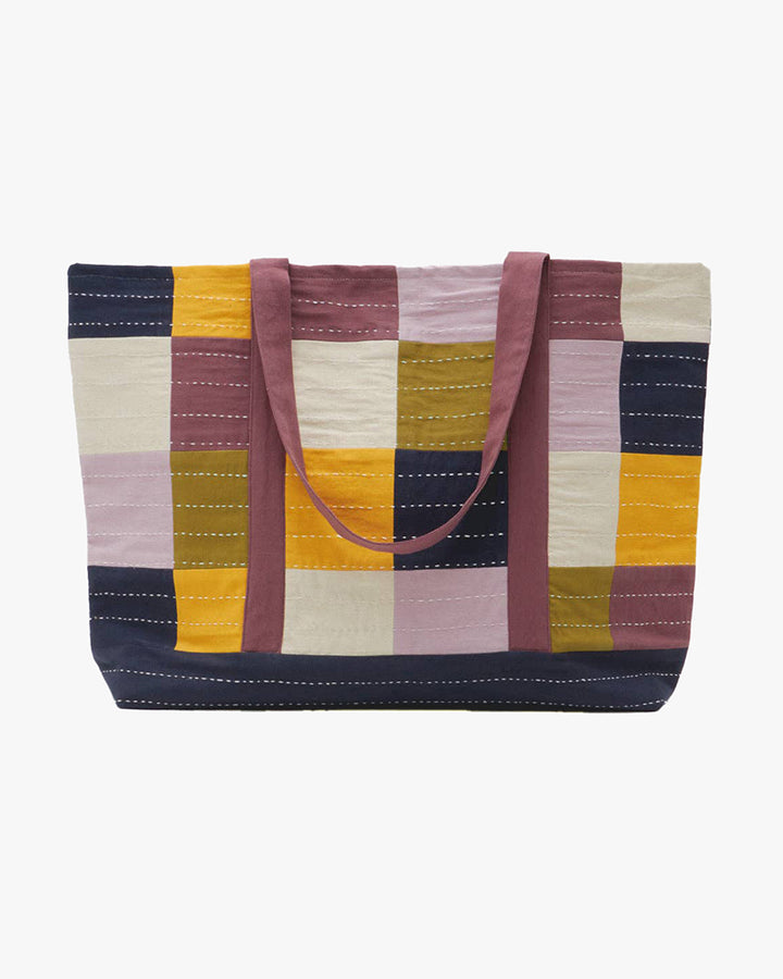 Anchal, Checkered Canvas Tote Bag