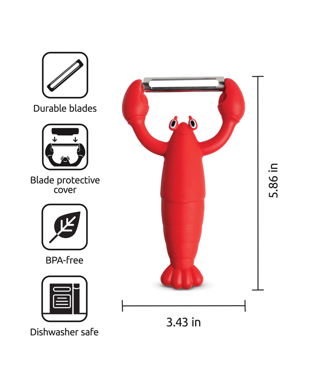 Vegetable Peeler, OTOTO, Clawy Lobster