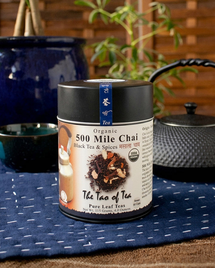 The Tao of Tea, Loose Leaf, Organic 500 Mile Chai, Black Tea &amp; Spices