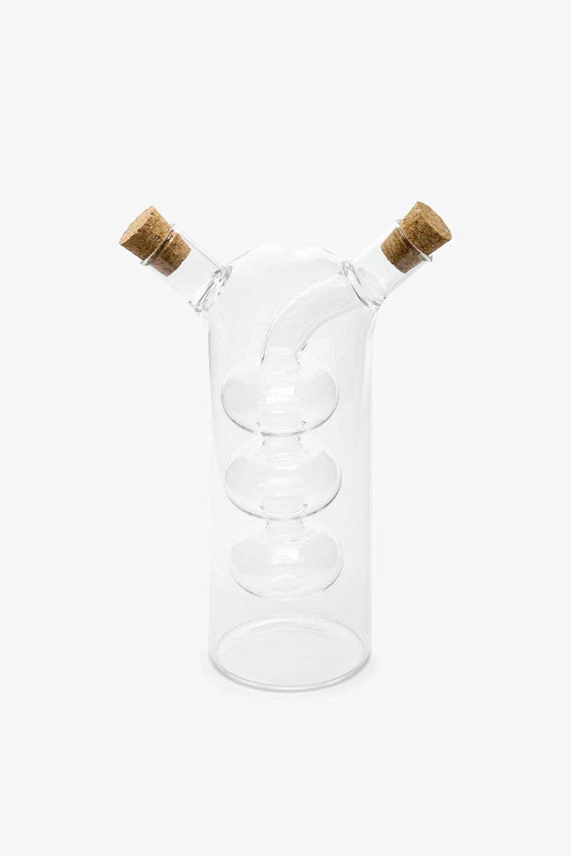 Fox Run Brands, Oil and Vinegar Glass Bottle, Bubbles, 8.5 oz