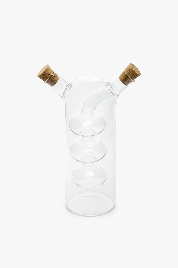 Fox Run Brands, Oil and Vinegar Glass Bottle, Bubbles, 8.5 oz