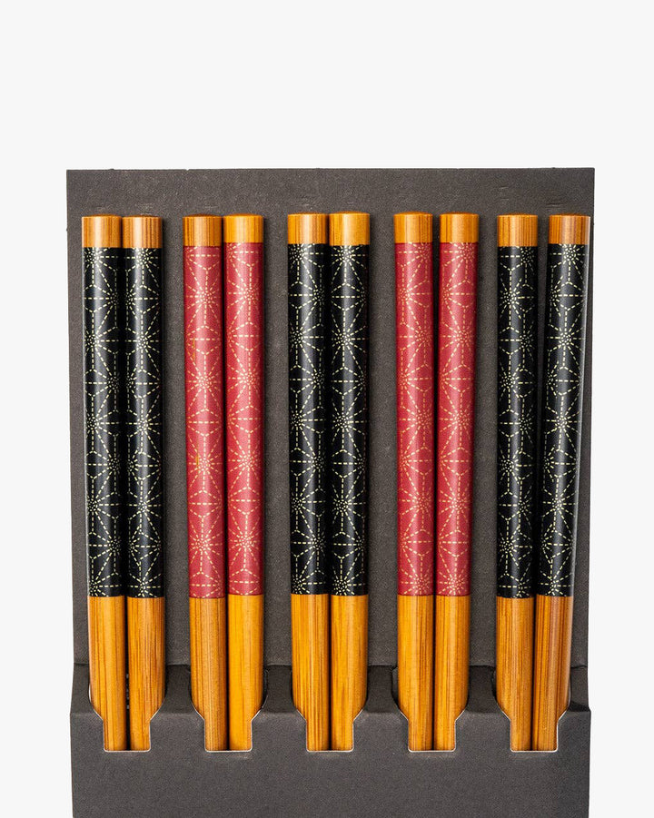 Urban Tokyo, 5 Piece Chopsticks Set, Asanoha