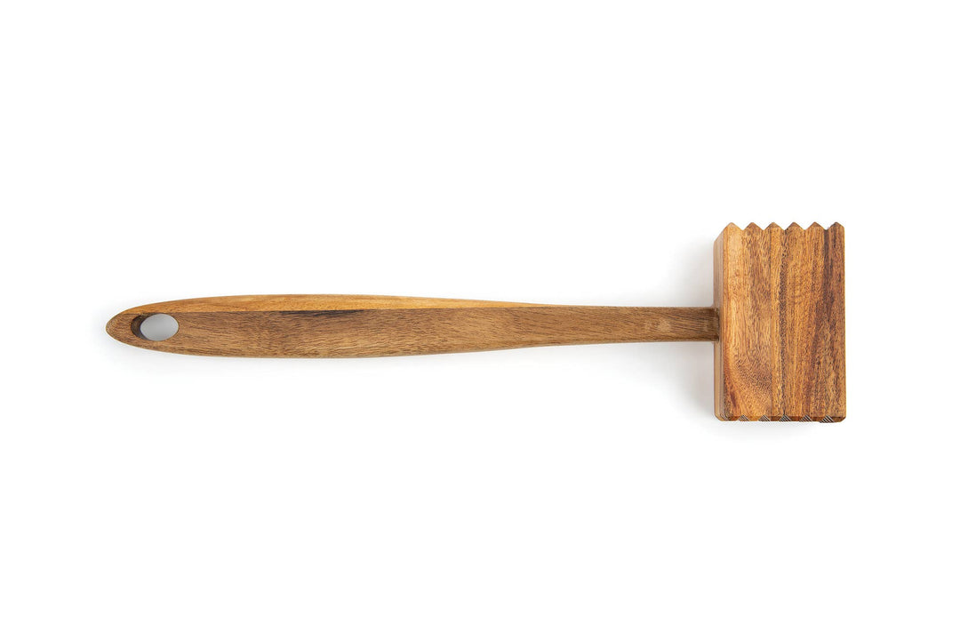 Ironwood Acacia Wood Meat Tenderizer, 11.75" x 3" x 1.75"