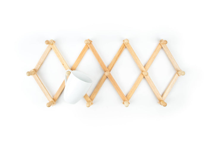 Fox Run Brands, Expanding Coffee Mug Wall Rack, 42" Fully Extended