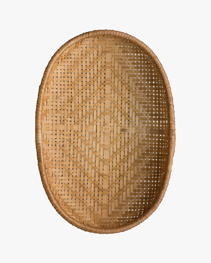 Fodory, Smoked Bamboo Woven Basket Tray