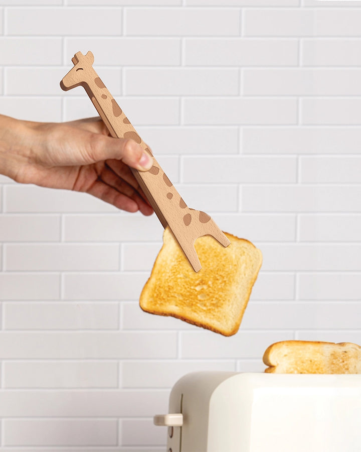 Multipurpose Wooden Tongs. OTOTO, Jerry Giraffe
