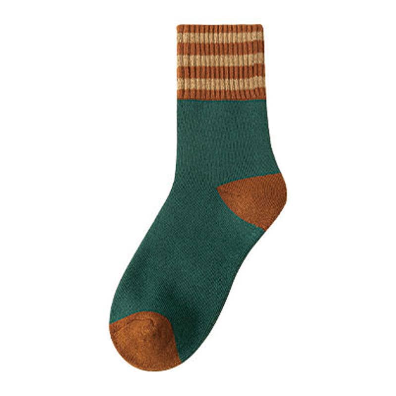Winter plus velvet thick warm cotton socks mid-tube socks