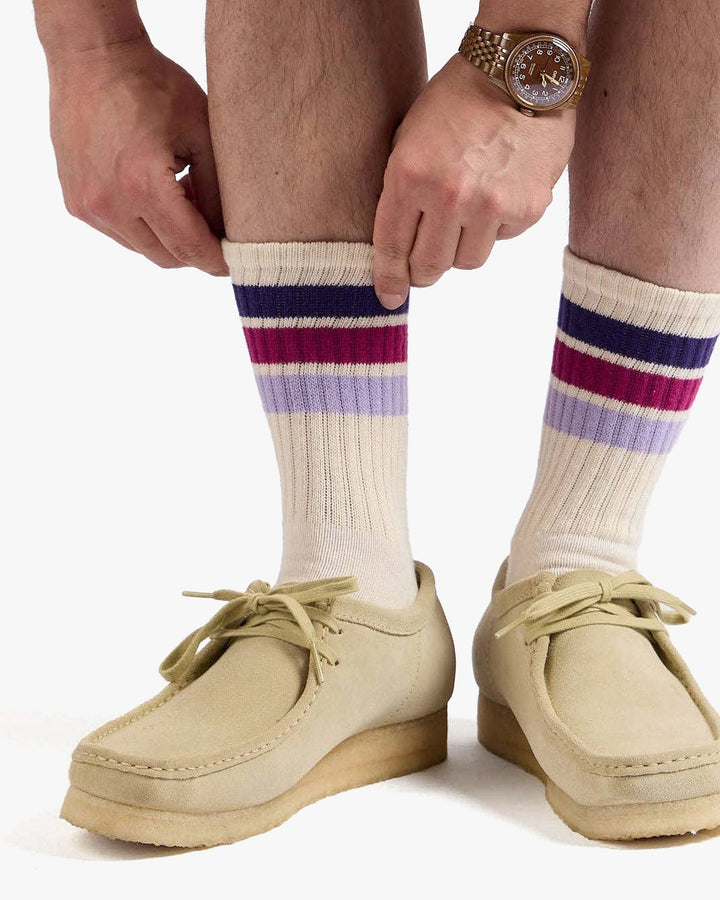 American Trench, Crew Socks, Retro Birthday Stripe