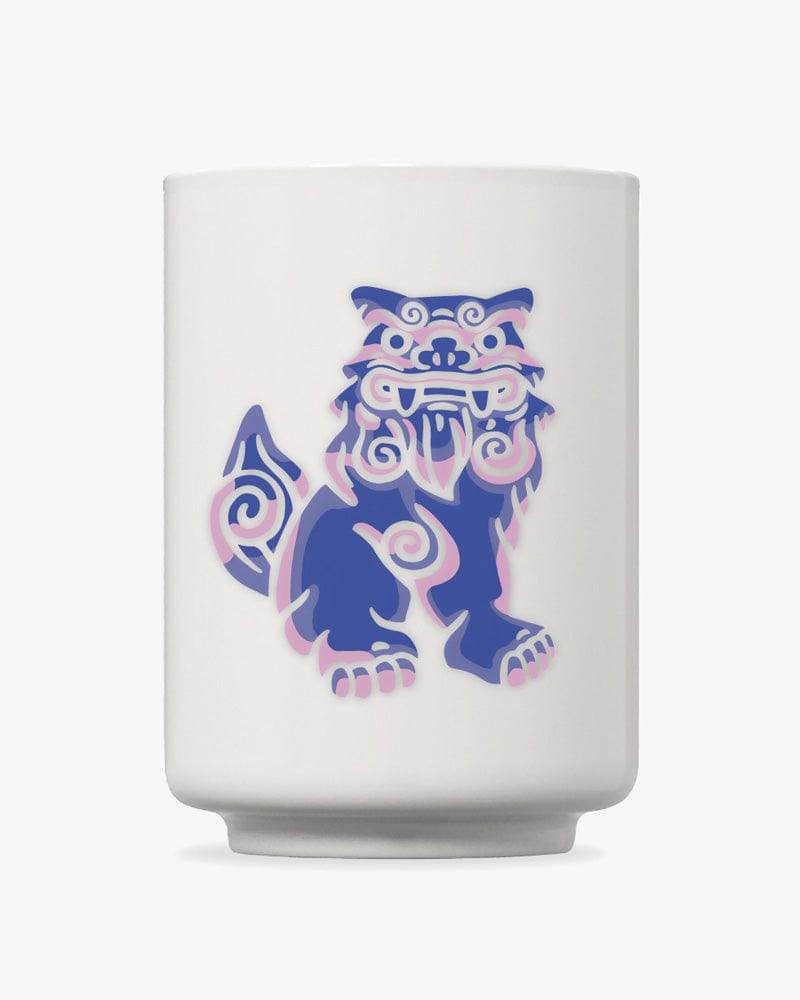 Mug, Arutha, Heat Changing, Shisa (Red/Blue)