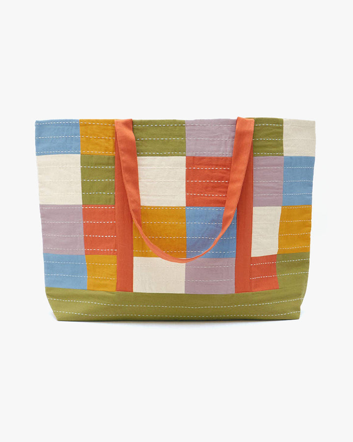 Anchal, Checkered Canvas Tote Bag