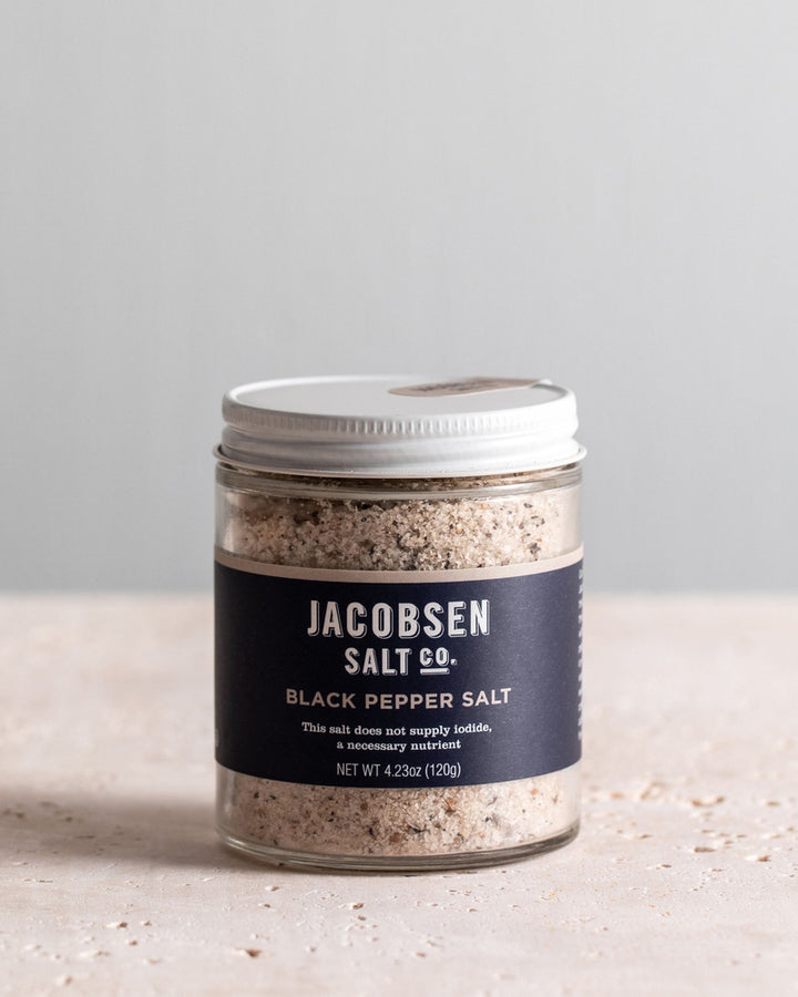 Black Pepper Salt Jar, Jacobsen Salt