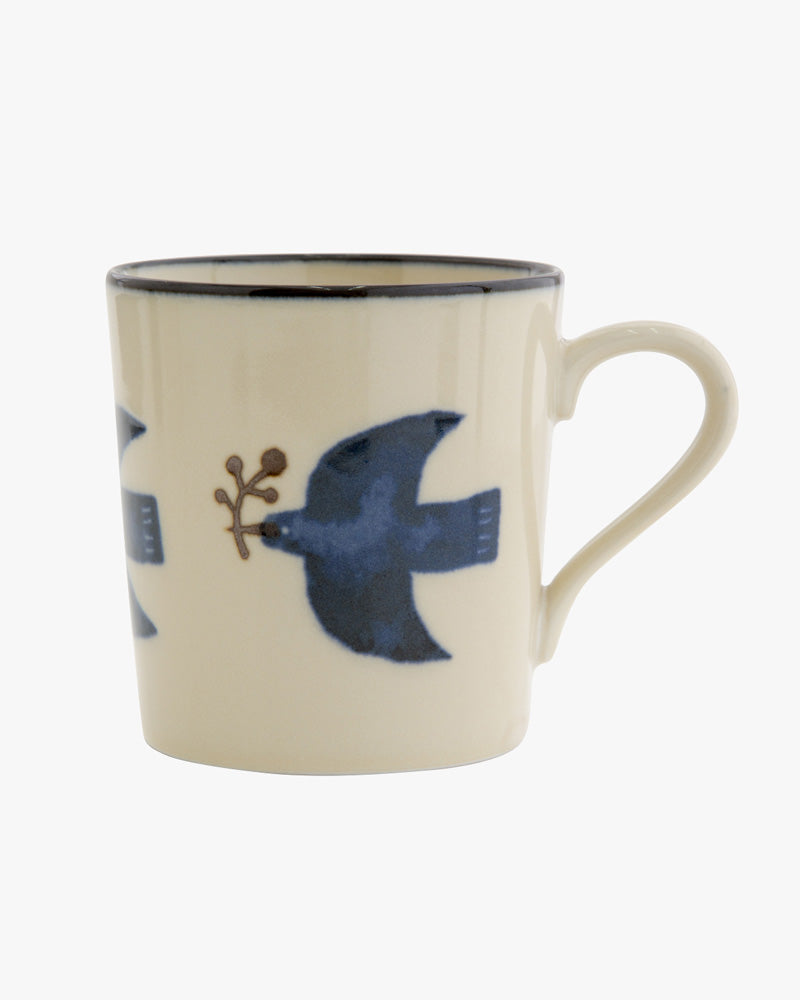 Mug, Bisque, Kukka Lokki, Bird