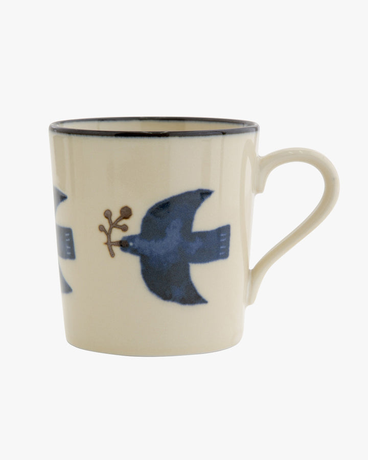 Mug, Bisque, Kukka Lokki, Bird