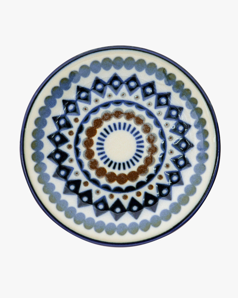 Plate, Bisque, Kukka Lokki, Geometric
