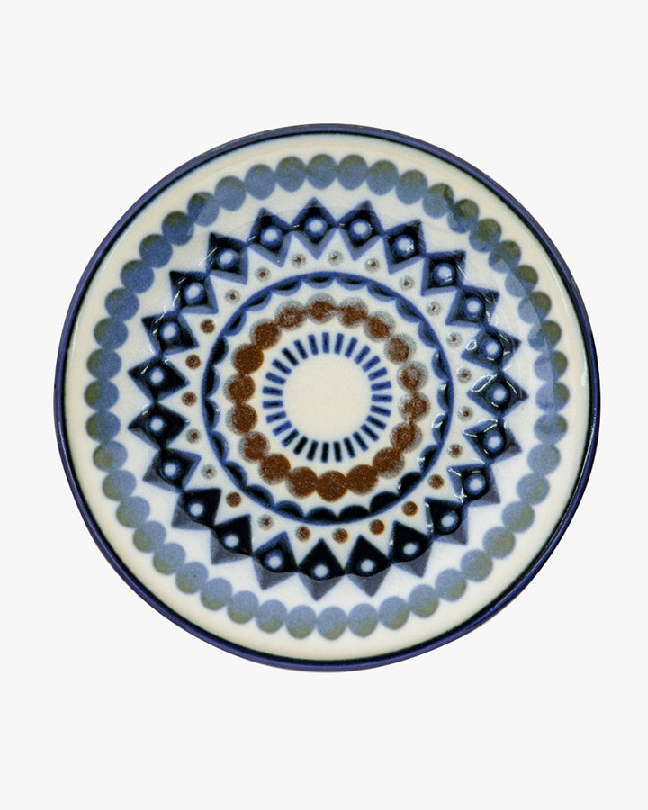 Plate, Bisque, Kukka Lokki, Geometric