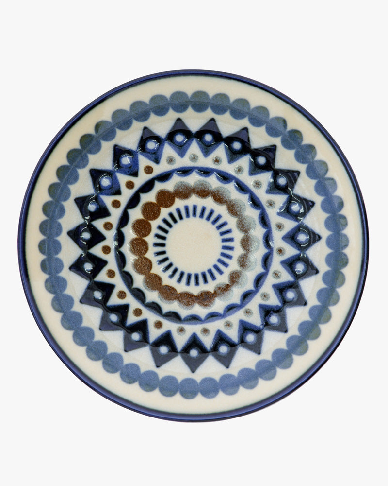Plate, Bisque, Kukka Lokki, Geometric