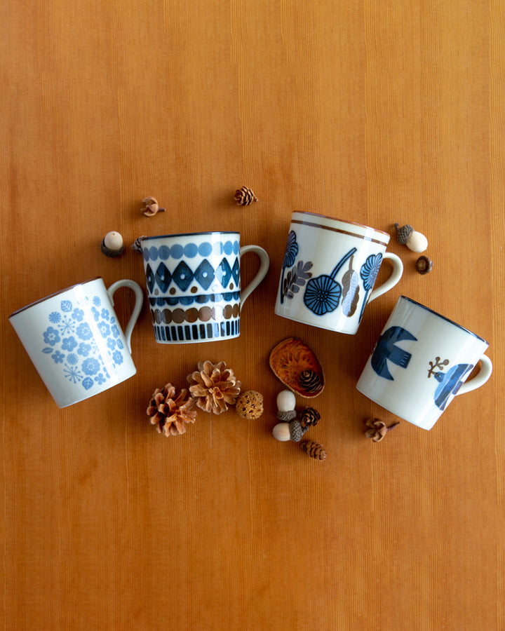 Mug, Bisque, Kukka Lokki, Bird