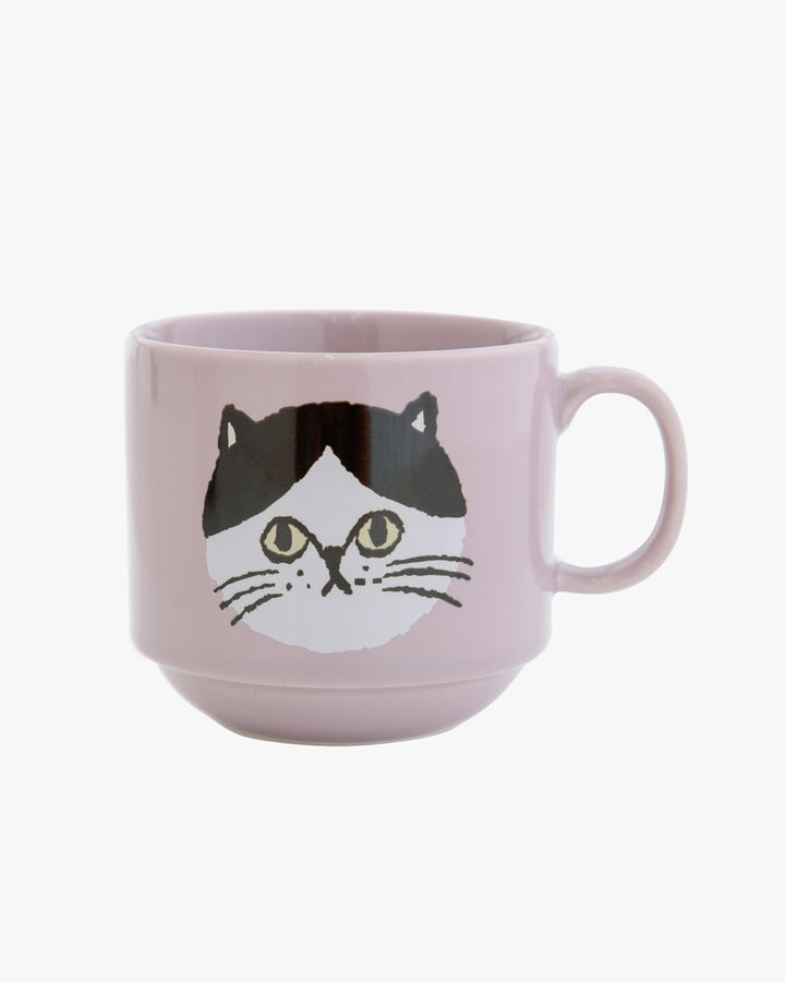 Mug Cup, Bisque, I Love Cat Series