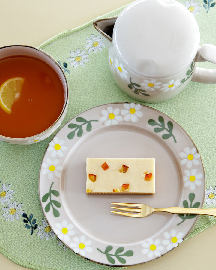 Plate, Bisque, Hanamoe Series, Flowers