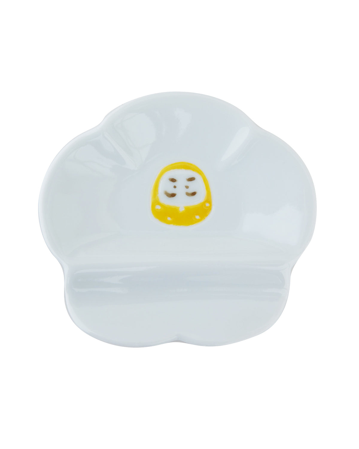 Mini Plate with Rest, Bisque, Nippon Ezara, Daruma