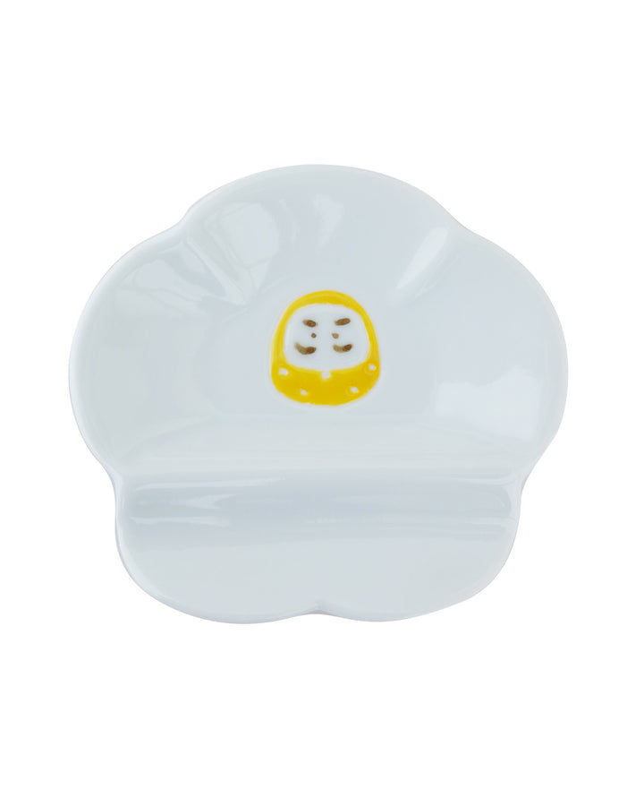 Mini Plate with Rest, Bisque, Nippon Ezara, Daruma