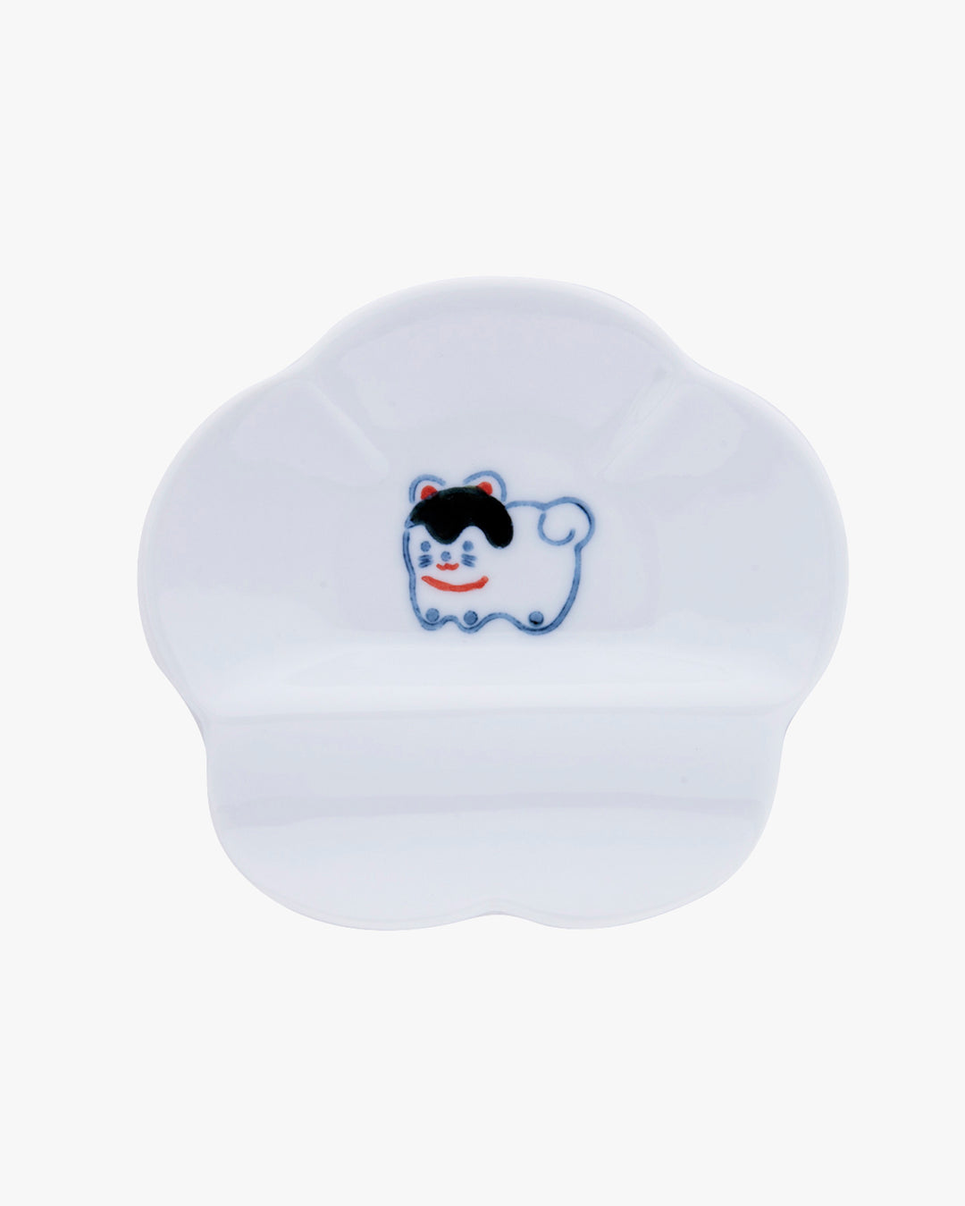 Mini Plate with Rest, Bisque, Nippon Ezara, Hariko