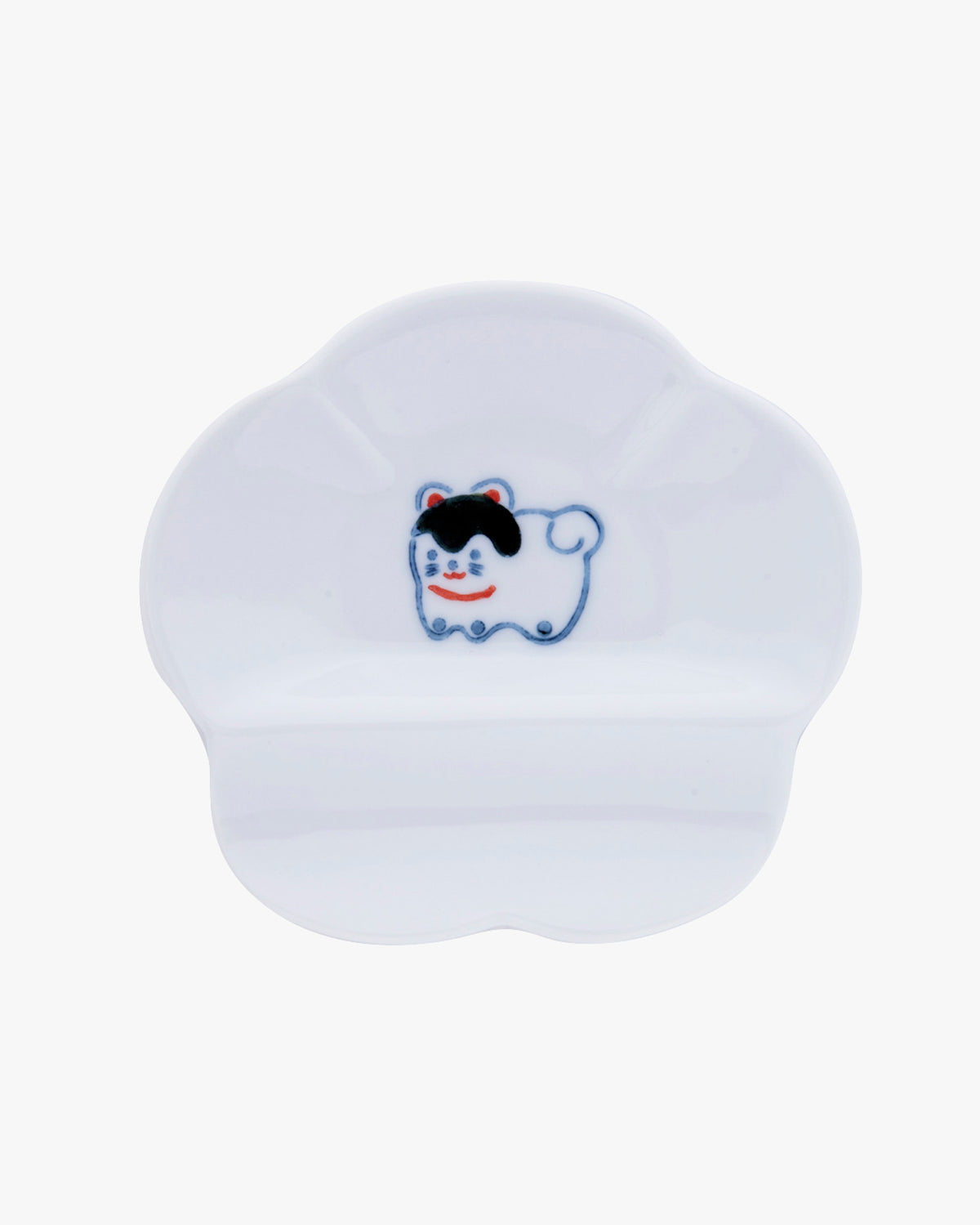 Mini Plate with Rest, Bisque, Nippon Ezara, Hariko