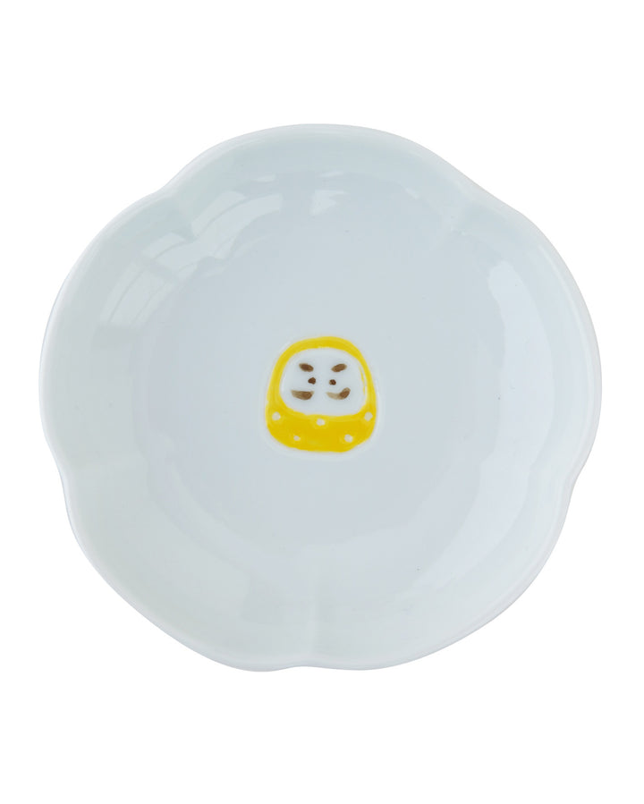 Mini Plate, Bisque, Nippon Ezara, Daruma