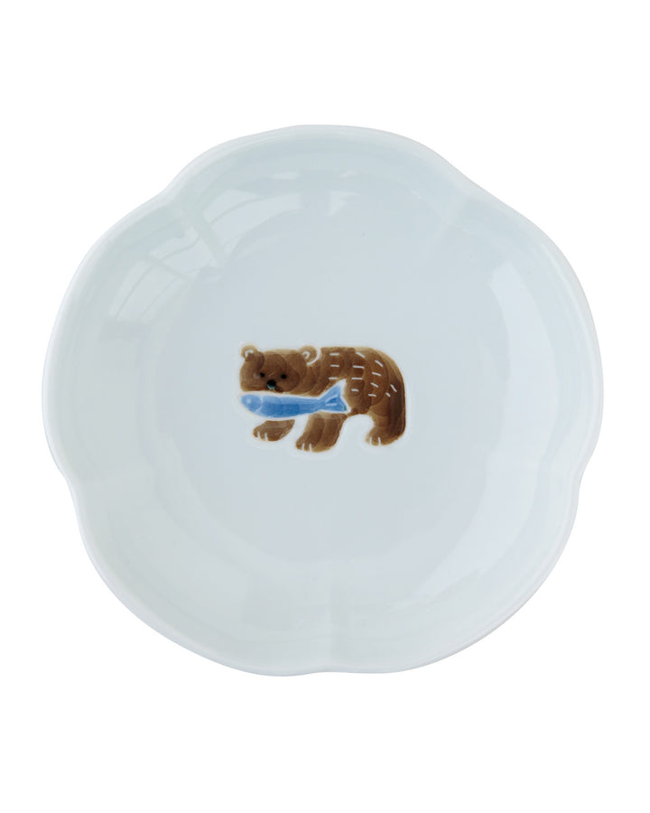 Mini Plate, Bisque, Nippon Ezara, Bear