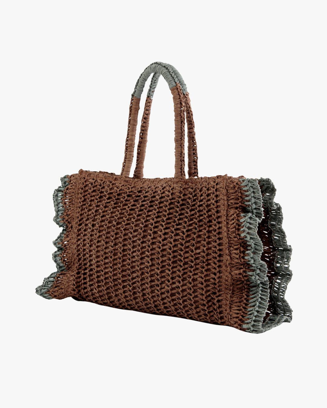 Tanton, Tote, Dark Brown/Blue
