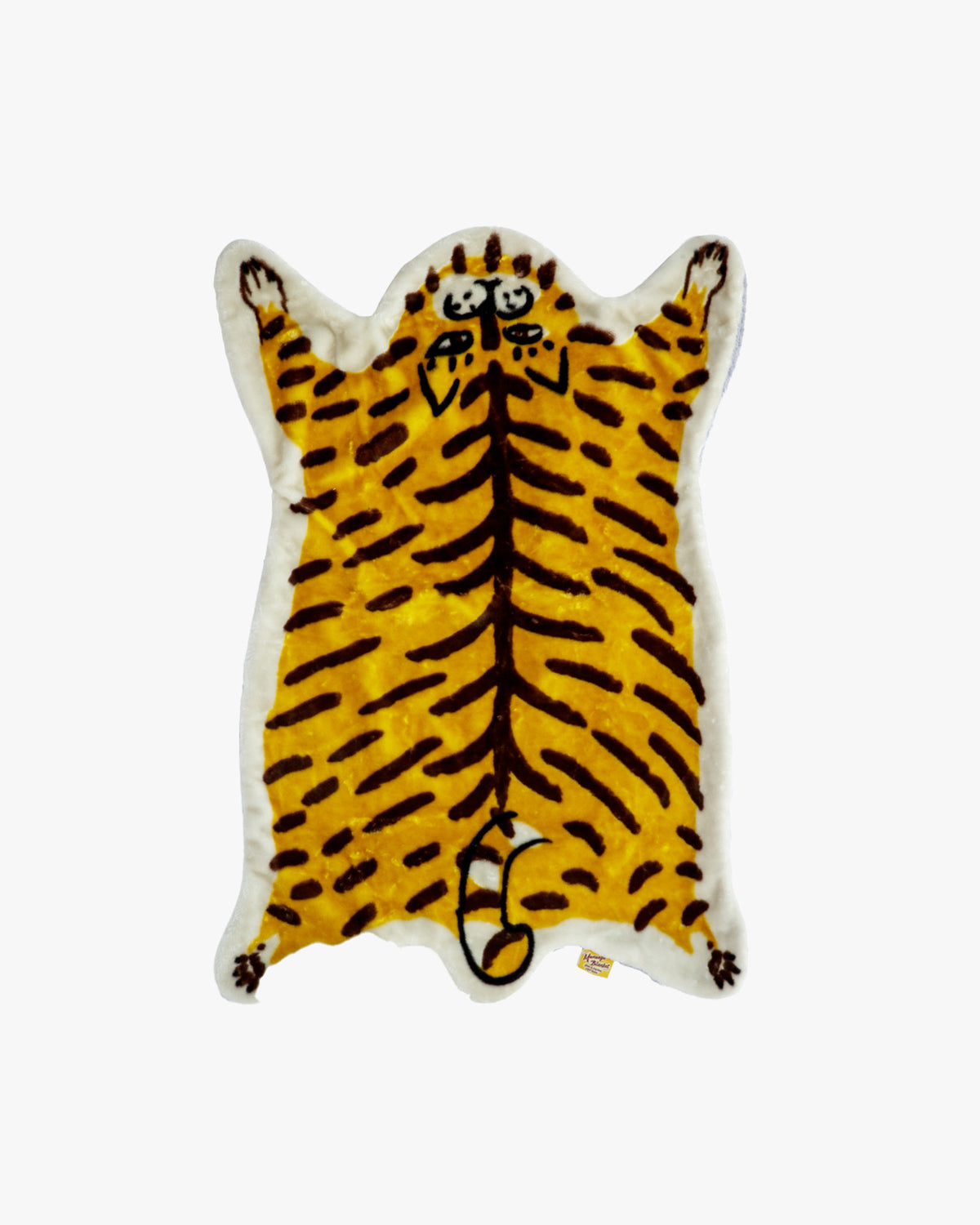 Momonga Plush Blanket, Bisque, Tiger
