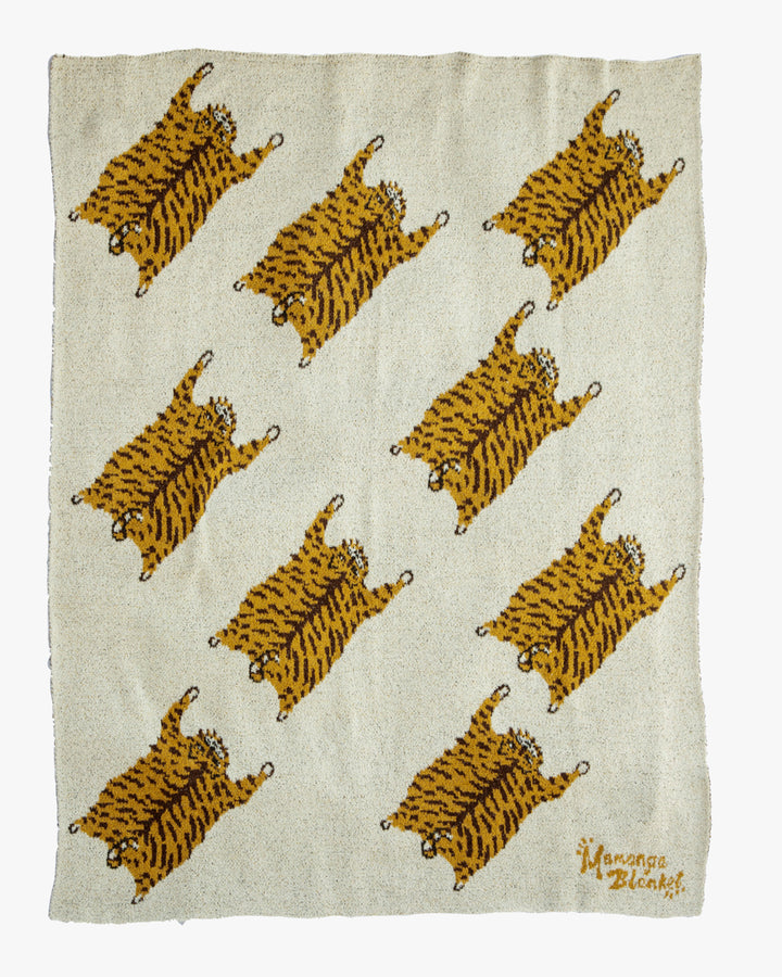 Momonga, Knitted Blanket, Tiger